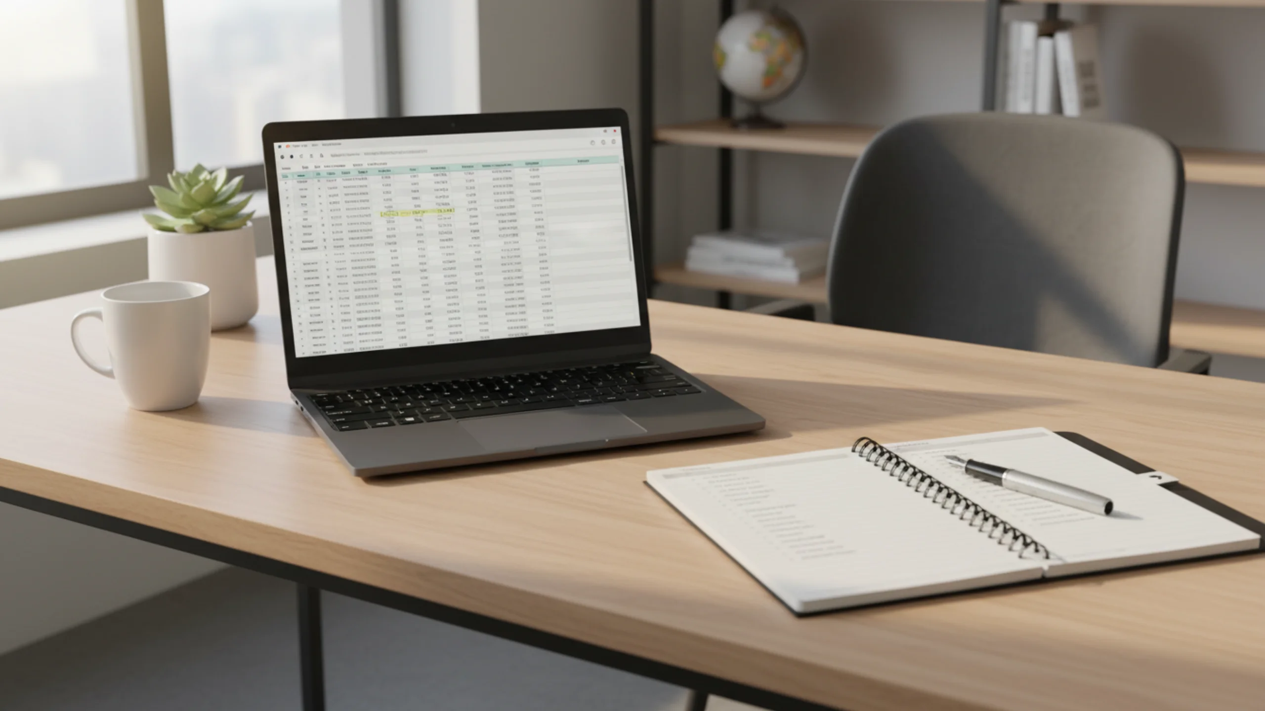 Persona organizzata che pianifica le proprie scommesse con notebook e penna su scrivania ordinata